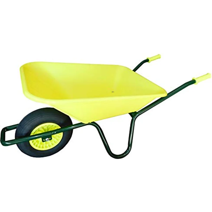 Fort Schubkarre 90 Liter bruchsichere PP-Mulde, limette – Bild 2