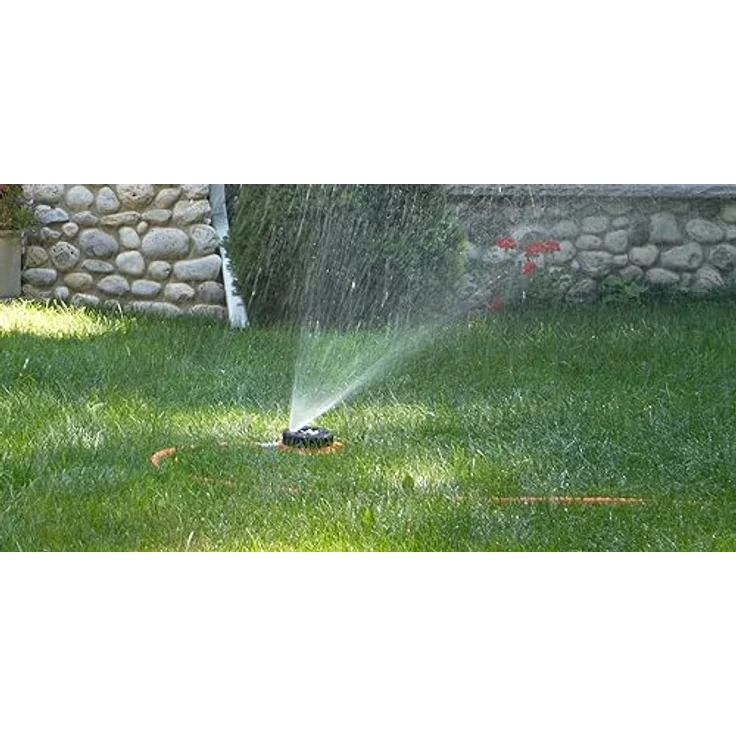 Dramm Colorstorm 9-pattern Turret Sprinkler mit widerstandsfähigen Metall Boden 4202250048023 – Bild 2