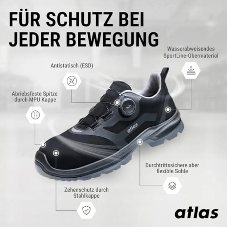 FLASH 6405 XP BOA ESD S3 Halbschuh Weite 10 – Bild 3