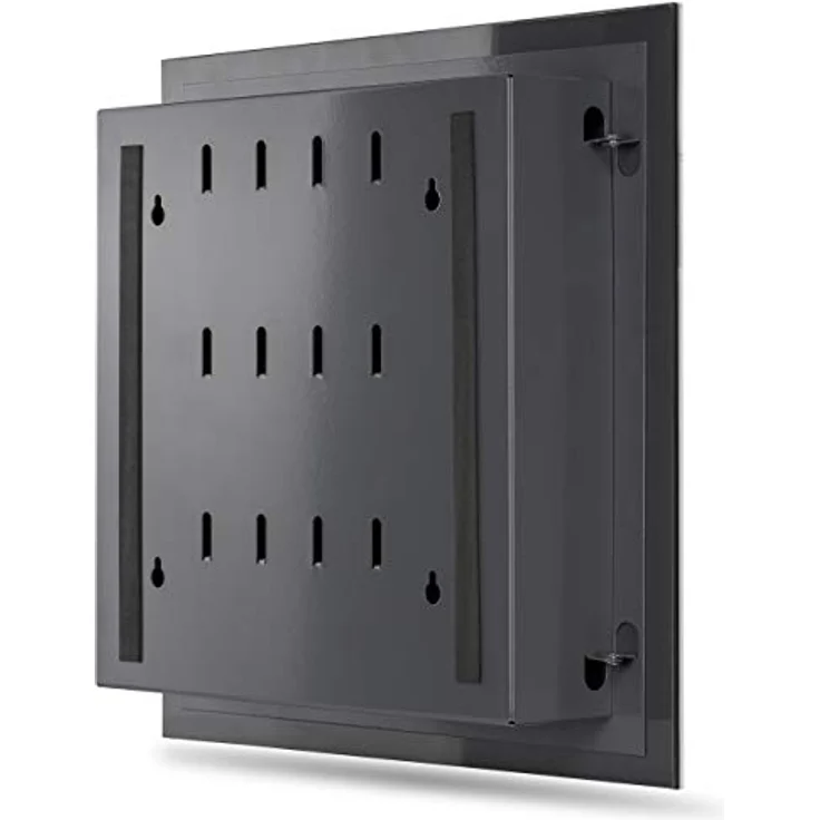 Schlüsselkasten mit Glasmagnettafel und 6 Magneten, 35 x 35 x 6,5cm anthrazit – Bild 9