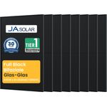 Powerness JASolar JAM54D41, Full Black Bifaziale Solarmodule 440W, 25 Jahre Garantie, für Balkonkraftwerk (8 Stück)