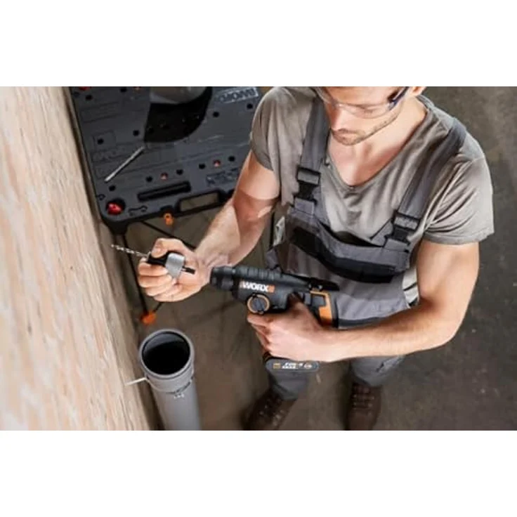 WORX WX394.91 Akku Bohrhammer 20V Max pneumatisch SDS-plus ohne Akku & Ladegerät – Bild 3