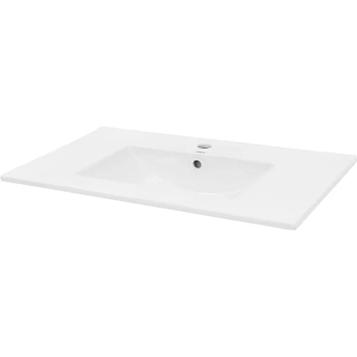 ECD Germany Waschbecken 810x465x175 mm Weiß aus Keramik – Bild 2