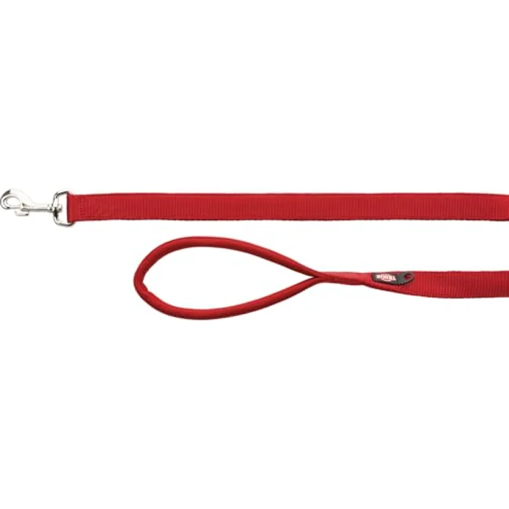 TRIXIE Hundeleine Premium XS–S, 1,20 m 15 mm in rot - stabile Hundeleine mit praktischer Handschlaufe - für sehr kleine bis kleine Hunde – Bild 2