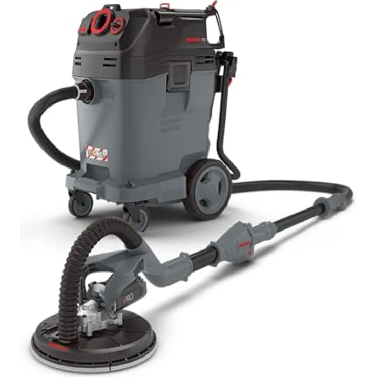 MENZER Langhalsschleifer LHS 225 PRO & Sicherheitssauger VCL 550 PRO, 1.010 Watt, inkl. Schleifscheiben-Set, Antistatic
