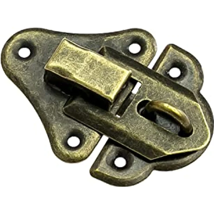 HMF 6495 Vintage Spannverschluss mit Schlossöse | 35 x 50 mm | Bronze – Bild 5