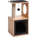 Bussandri Exclusive - Katzen-Kratzbaum mit Sisal-Kratzmatte 60 cm