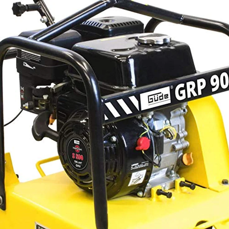 55538 Güde RÜTTELPLATTE GRP 90 + Gummimatte& Fahrwerk 5,5 PS – Bild 5