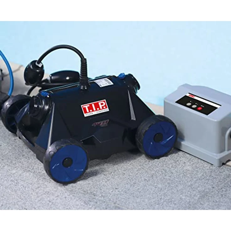 T.I.P. Poolroboter Sweeper 18000 schwarz-blau, für Pools bis zu 50 m³, 18.000 l/h Fördermenge, Steuerung über Wasserjet-Düsen – Bild 3