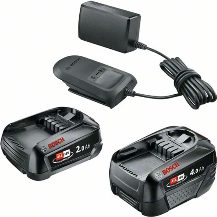 Bosch Professional Systemzubehör 18 Volt Lithium-Ionen Starter-Set 18V (2 Ah + 4 Ah + AL 18V-20) – Bild 1
