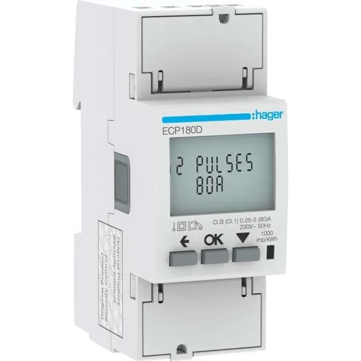 HAGER Energiezähler 1phasig ECP180D