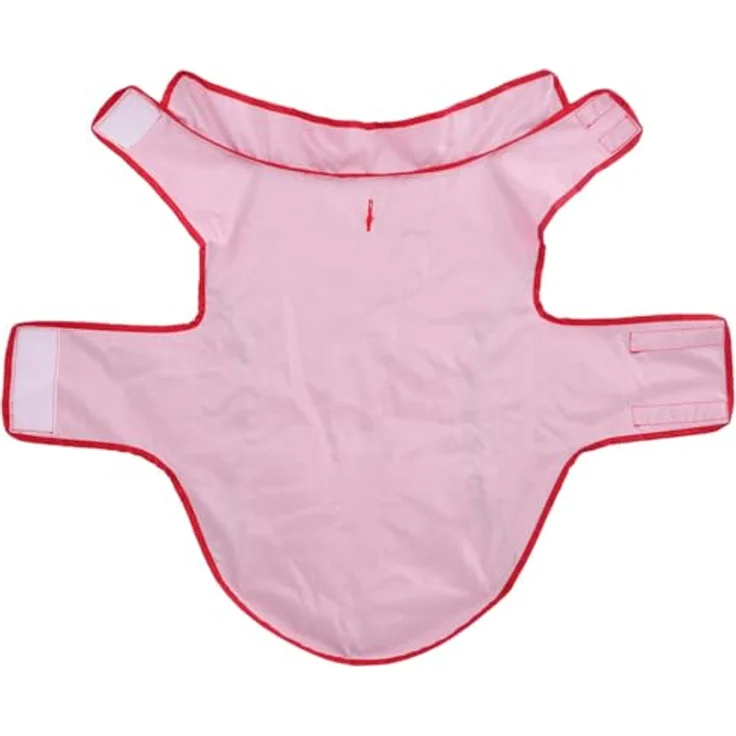 vidaXL Hunde Regenmantel XL, wasserdicht mit Reflexstreifen, Polyester, rot, für Welpen und kleine Hunde – Bild 5