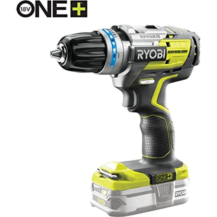 Ryobi Akku-Schlagbohrschrauber R18PDBL-220S,18Volt,grün-schwarz,2x Li-Ionen – Bild 4