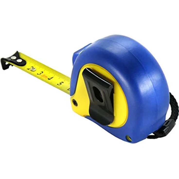 S&R Bandmaß 3m, Federbandstahl mit Magnet-Winkel, Nylon-Polymer beschichtetes Massband, schlagfestes Gehäuse Bandmaß, MUSTANG - Serie | Zollstock Metermaß, rot – Bild 2