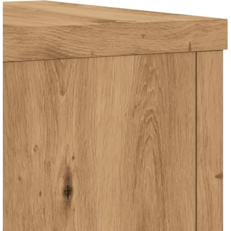 vidaXL Blumenständer Pflanzenständer 2 Stk Artisan-Eiche 25x25x35 cm, Robustes Holzwerkstoff, Stabile Oberplatte, Leicht zu reinigen – Bild 8