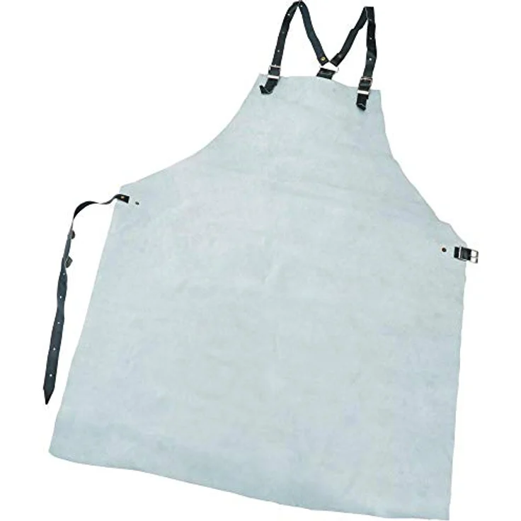 Rensing 3931 Spaltleder-Schürze, Weiß, 80 x 100 cm – Bild 2