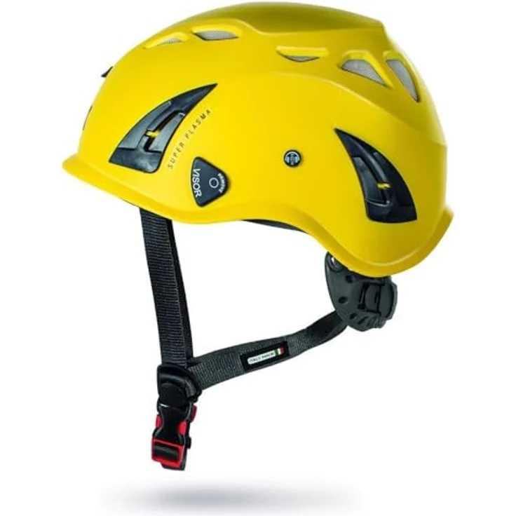Kask WHE00104-202 SUPERPLASMA AQ, Schutzhelm aus HD-Polypropylen, gelb, Universalgröße 51-63 cm, EN 397 zertifiziert – Bild 2