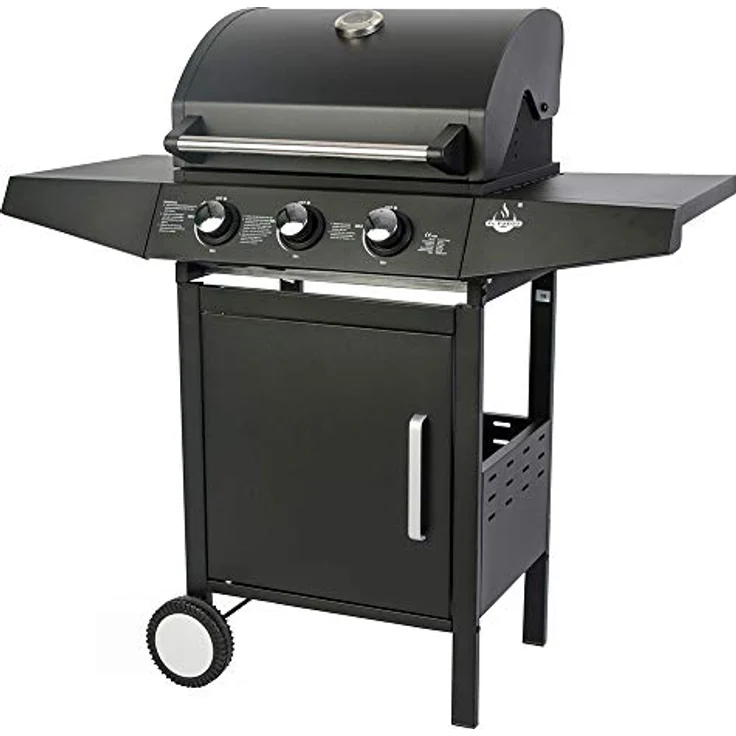 Barbecue El Fuego Gasgrill San Angelo mit 3 Brenner BBQ Grillwagen Gartengrill – Bild 2