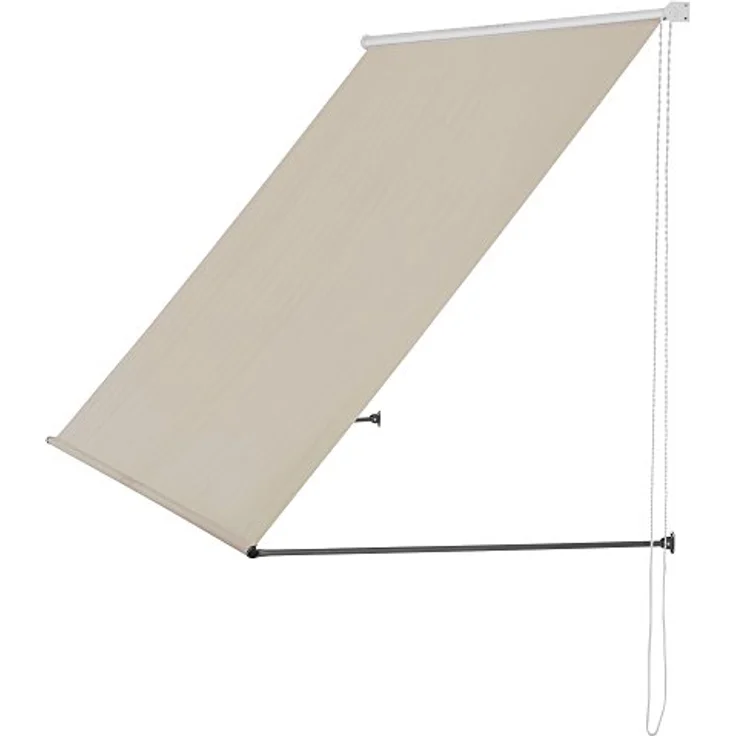 Markise 300x120cm beige Sonnenschutz Beschattung Terrasse Garten Protec – Bild 5