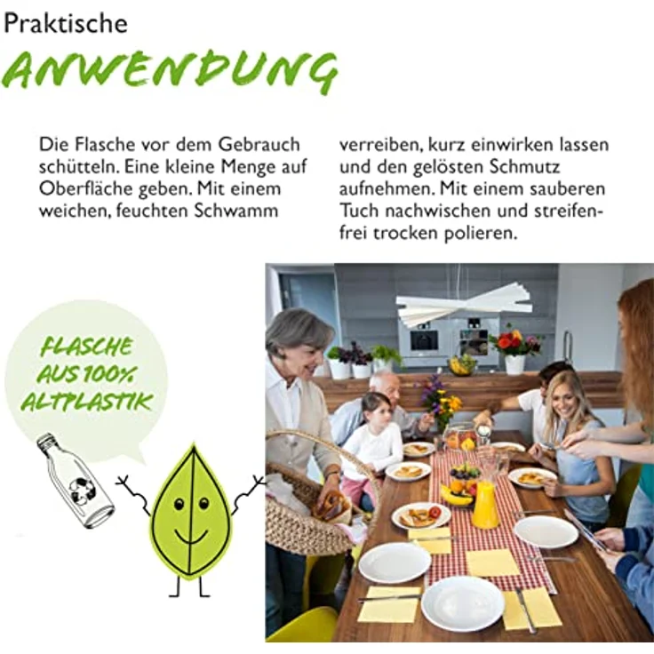 Almawin Glaskochfeld Reiniger Lemon fresh, 250ml Küchenreiniger für kratzfreie Reinigung mit frischem Duft nach Lavendel und Zitrone – Bild 6