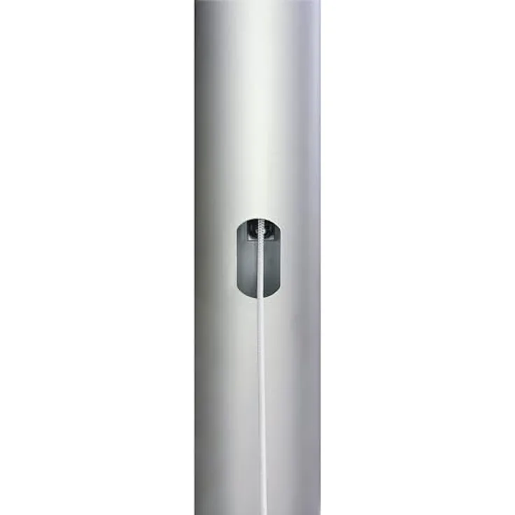 Fahnenmast H8mxD75mm Hart-Alu.elox.Hissvorrichtung innenl.