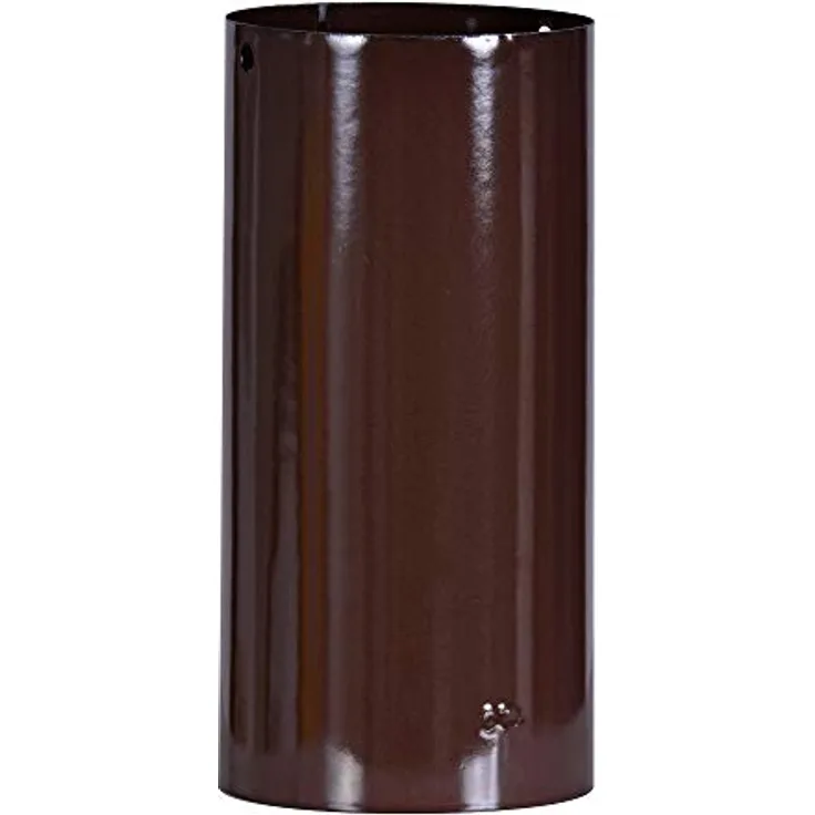 FIREFIX B120/5 Email braun, 500 mm, ø 120 mm-Ofenrohre aus Stahlblech, 0,6 mm stark, konisch einsteckbar, Längen lasergeschweißt