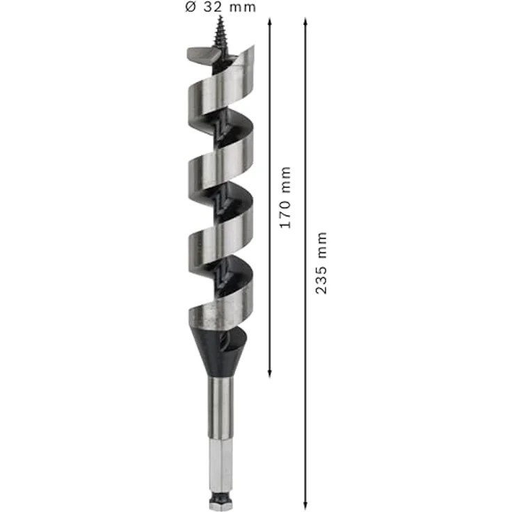 Bosch Professional Holzschlangenbohrer mit 1-4''-Sechskantschaft (Ø 32 mm) 2608597639 – Bild 3