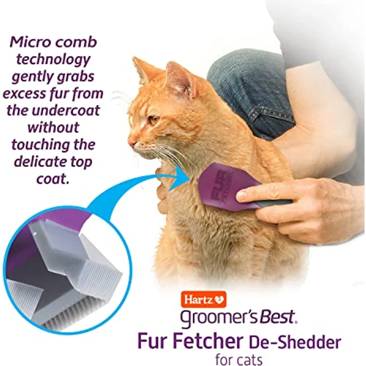 Hartz Groomer's Best Fur Fetcher Katzenbürste, Schwarz – Bild 4