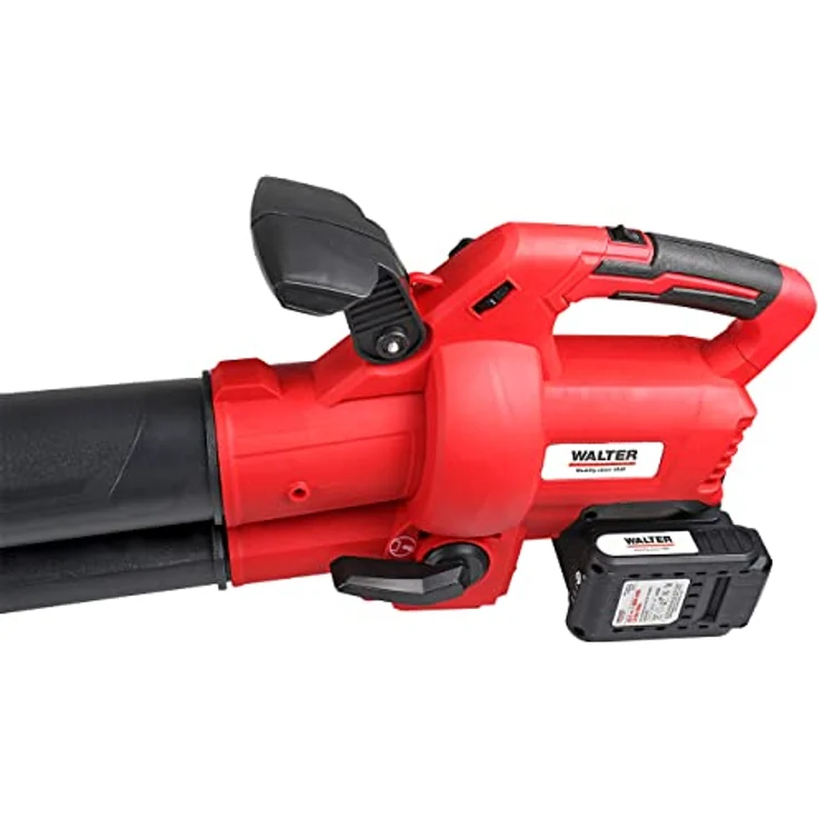 WALTER Professional Li-Ion Akku-Laubbläser und Laubsauger 40V, Blasgeschwindigkeit 160-210 km/h, 10,3 m³/min Einsaugvolumen, 45 l Laubsackkapazität, 3,4 kg, inkl. Tragegurt – Bild 8