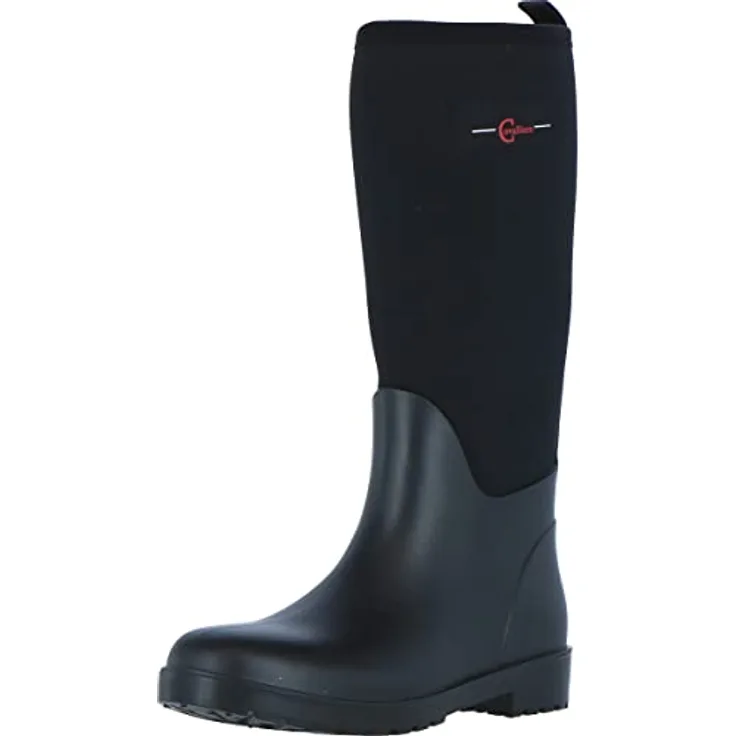 Covalliero Stiefel NeoLite, Sicherheitsstiefel schwarz hoch mit selbstreinigendem Profil und wärmeisolierendem Synthesekautschuk