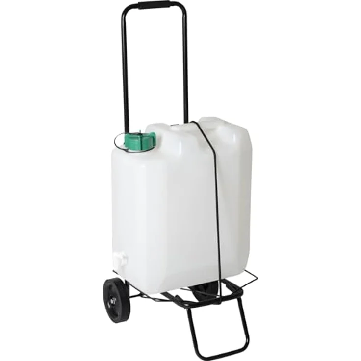Bo-Camp Sackkarre Camping Trolley, klappbar, belastbar bis 35 kg, mit Spanngummi und extra großen Rädern – Bild 2