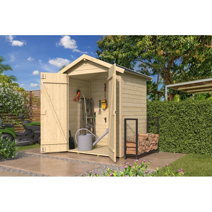 Nordic Holz Gartenhaus Elementhaus KENT 2.1, BxT: 194,5x137 cm, flexibler Stauraum mit Satteldach oder Flachdach