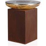 BBQ-Toro Feuerschale mit Grillring | Ø 82 cm | Feuerstelle mit Grillplatte und Grillrost | Rostfeuerschale mit Feuerplatte, Feuerring, Plancha Braun