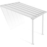 Palram Canopia Olympia Terrassenüberdachung 3x3 - Gestell aus Aluminium & 16 mm Polycarbonat - Ganzjährig nutzbares Terrassendach, Weiß