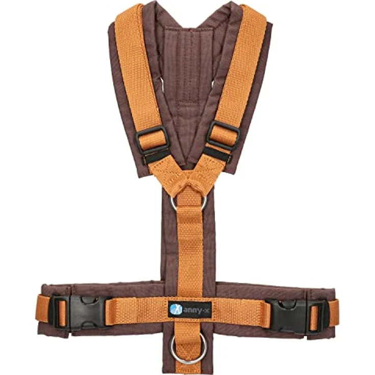 anny-x Brustgeschirr Fun, braun Bernstein, Gr. XS, individuell einstellbar mit vollunterlegter Polsterung für optimale Zugverteilung und ergonomischen Aufbau – Bild 3