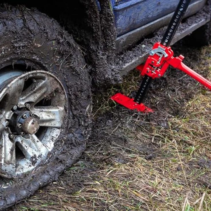 Wiltec Offroad Wagenheber bis 3000 kg max. 76 cm, Farmer Jack aus Stahl, ideal für Geländewagen, SUV, ATV und Anhänger – Bild 10