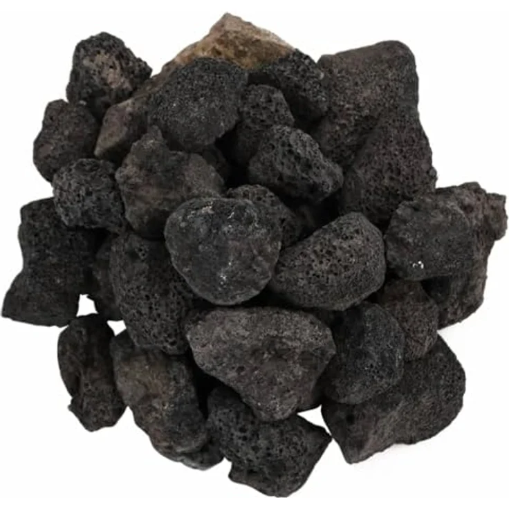 vidaXL Lavagranulat, Lavastein Biologische Filter, Multifunktional Lavamulch für Aquarium Landschaftsbau, Vulkangestein Garten Deko Steine, Schwarz 10 kg 3-5 cm – Bild 3