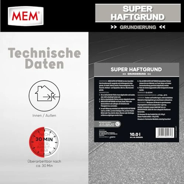 MEM Super Haftgrund 10 l – Bild 4