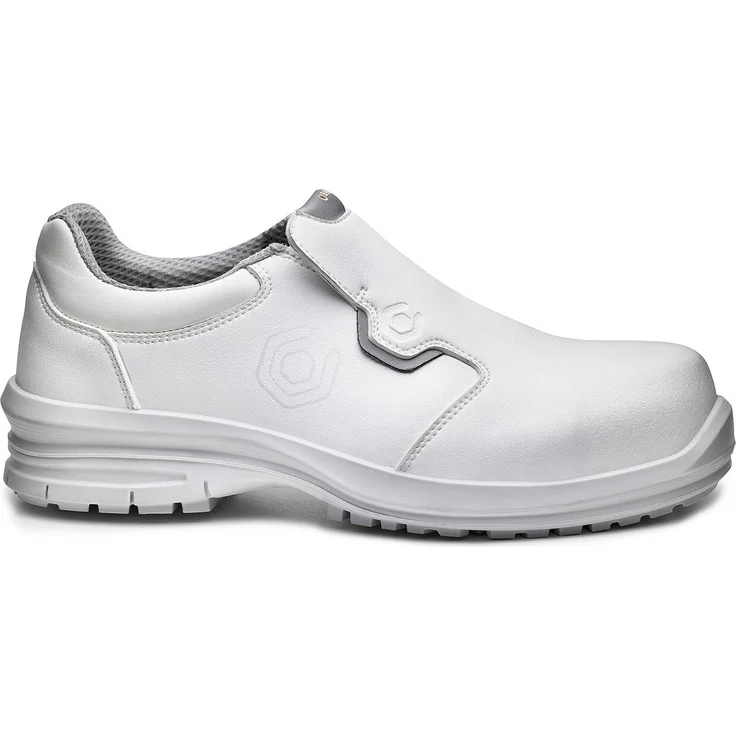 BASE B0962 Sicherheits-Slipper Kuma S2, atmungsaktive, wasserabweisende Arbeitsschuhe mit antibakterieller Auskleidung, metallfreier Zehenschutzkappe, Größe 39, weiß – Bild 1