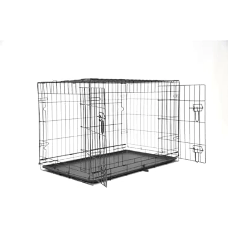 Nordic Paws - Wire Cage Black XL 107 x 70 x 77 cm - Kleintierkäfig mit herausragender Größe und Stabilität – Bild 1
