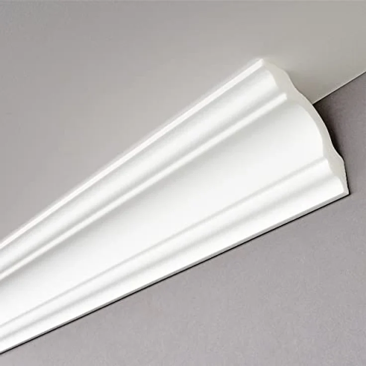 Decosa Zierprofil A80 (Stefanie), weiss, 80 x 80 mm Laenge 2 m - 10 Stueck – Bild 3