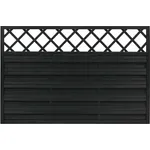 Andrewex Sichtschutzelement Hamburg, 180 x 120 cm, mit Rankgitter, Anthrazit, wind- und sichtschützend