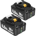 Makita 2x 18V Li-Ion Akku, 8Ah, kompatibel mit BL1860, BL1850, BL1840, LXT-400