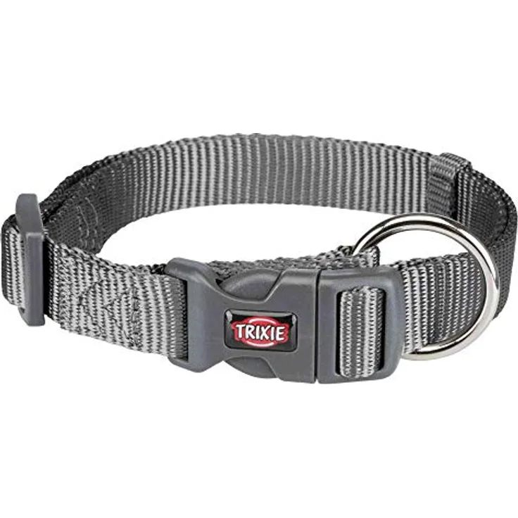 TRIXIE DOG Copenhagen Trixie Hundehalsband, Premium, Größe M/L, Grau