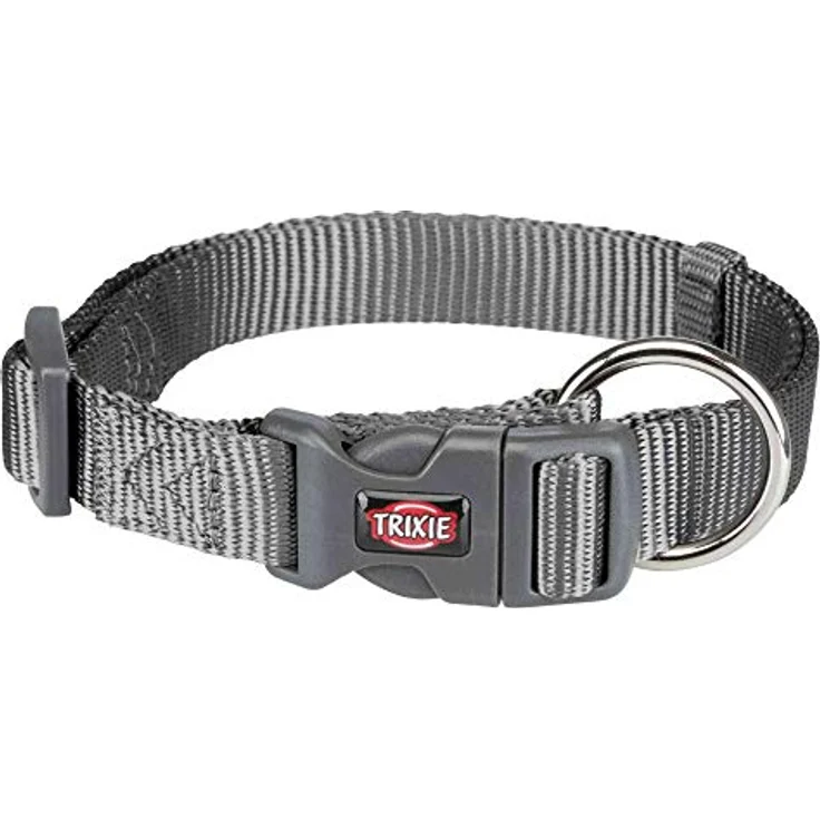 TRIXIE DOG Copenhagen Trixie Hundehalsband, Premium, Größe M/L, Grau – Bild 1