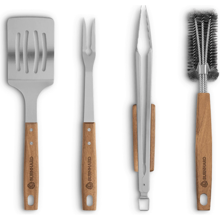 Burnhard Akazienholz Grillbesteck-Set 4-tlg.