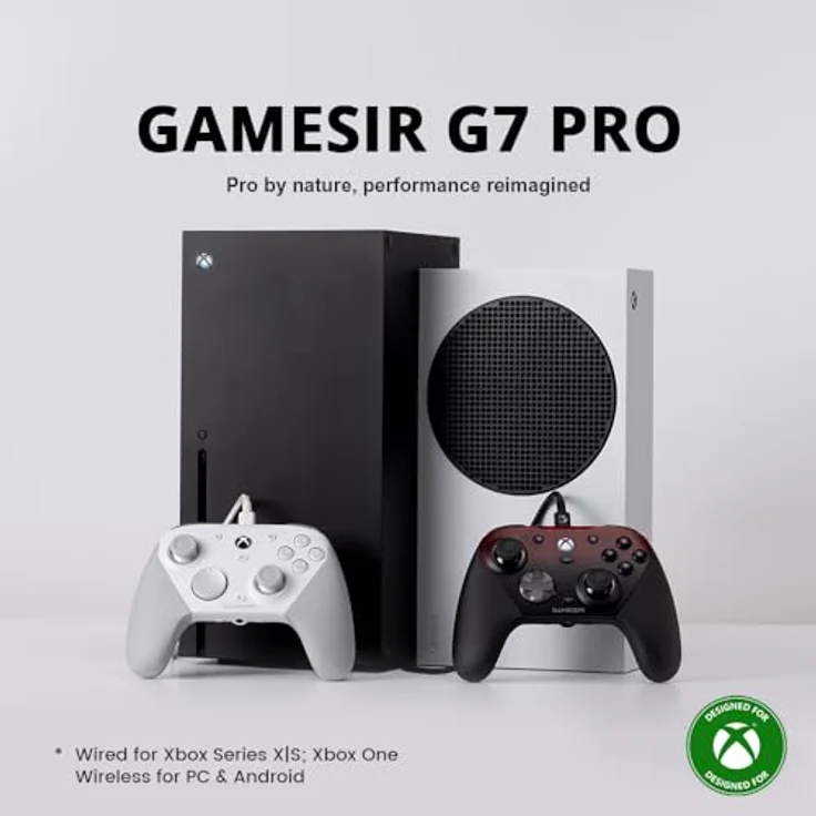 Gamesir G7 Pro (PC, Android, Xbox Series X, Xbox Series S, Xbox One X, Xbox One S), Gaming Controller, Weiss – Bild 8