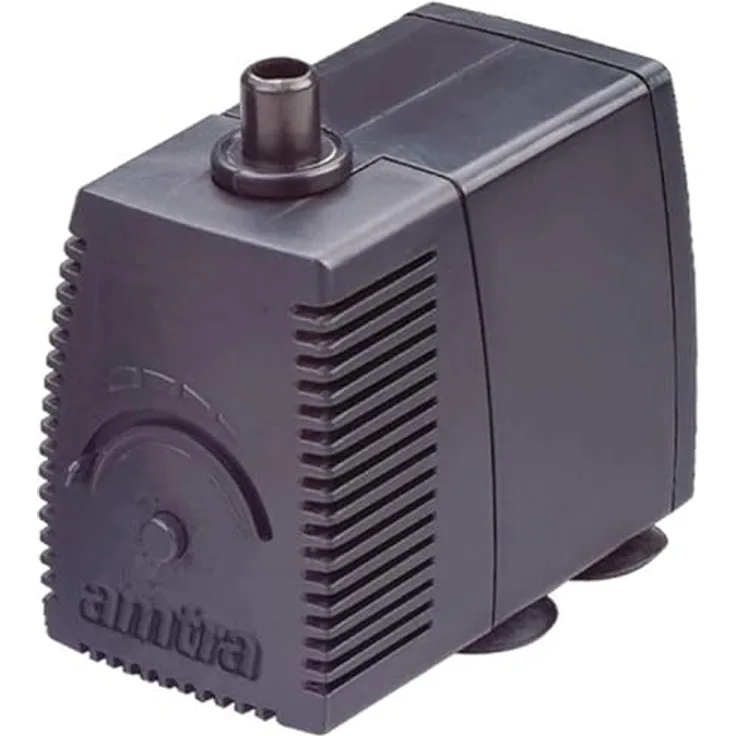 Amtra Stream 480 – Aquariumpumpe für Wasserschildkröten und Fische, elektrisch und tauchbar, max. 520 l/h, 220 V – kleine Tauchpumpe, saugt Wasser aus Aquarien und Teichen, robust und zuverlässig