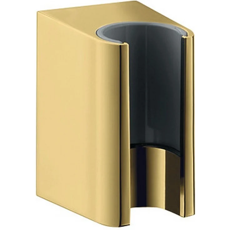 hansgrohe Brausehalter Axor One, Brausenhalter für Schläuche mit zylindrischen Muttern - Polished Gold