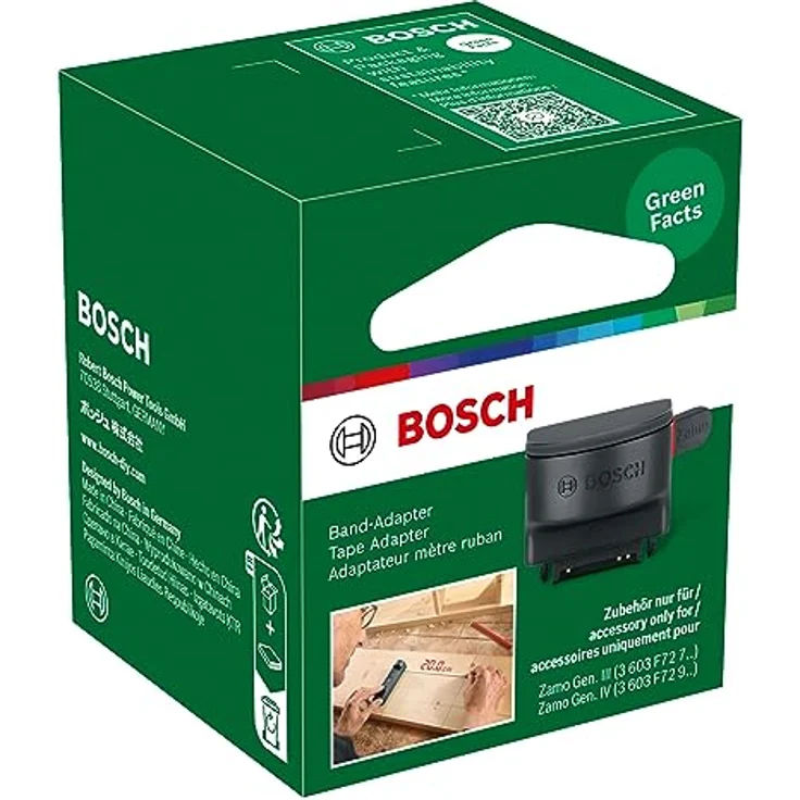 Bosch Home and Garden Bosch Lasermessgerät Zamo Tape Adapter (Zubehör für Zamo 4. Generation, zum präzisen Messen von kurzen Distanzen und freistehenden Objekten, in Karton) – Bild 2